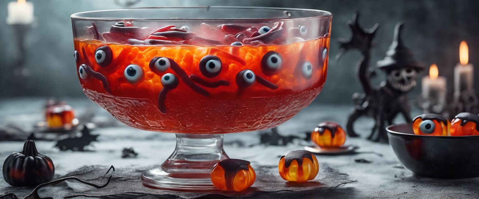 Creepy jello dessert