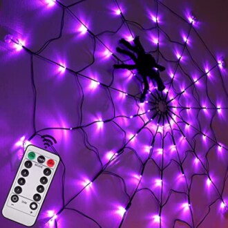 Halloween Decorations Spider Web Lights