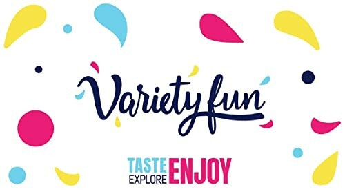 Colorful design with 'Variety fun' text.